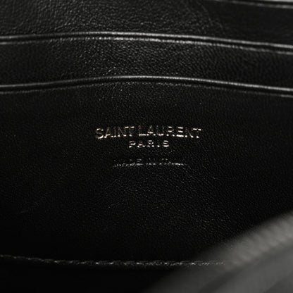 Saint Laurent Grain De Poudre Matelasse Monochrome Monogram Mini Lou Camera Bag Black 6 of 9