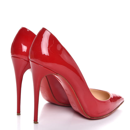 Christian Louboutin Patent Pigalle Follies 100 Pumps 40 Red 4 of 8