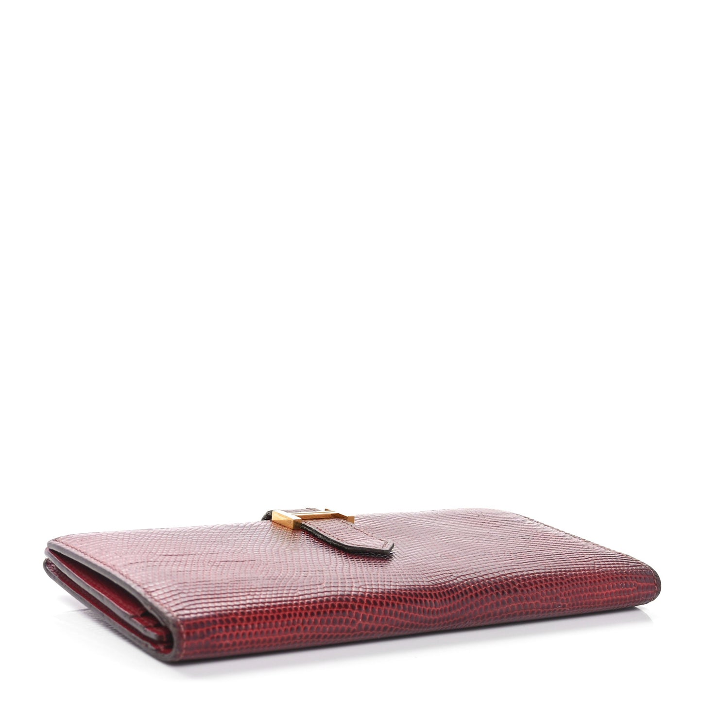 Lizard Bearn Gusset Wallet Rubis
