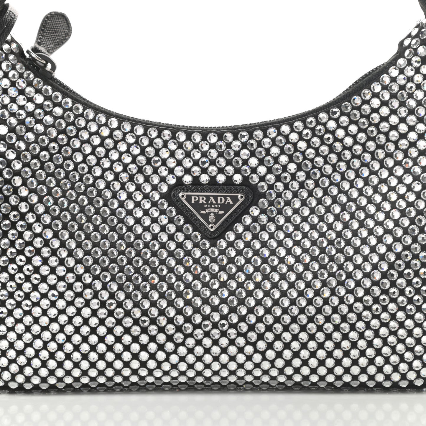 Satin Crystal Mini Re-Edition 2000 Bag Cristal