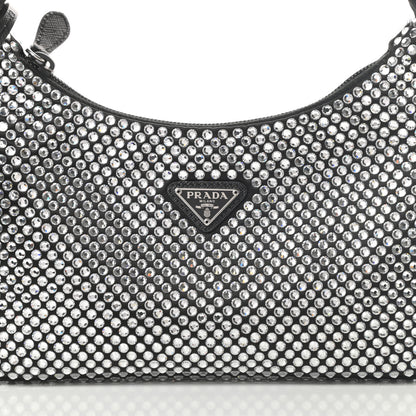 Prada Satin Crystal Mini Re-Edition 2000 Bag Cristal 8 of 11