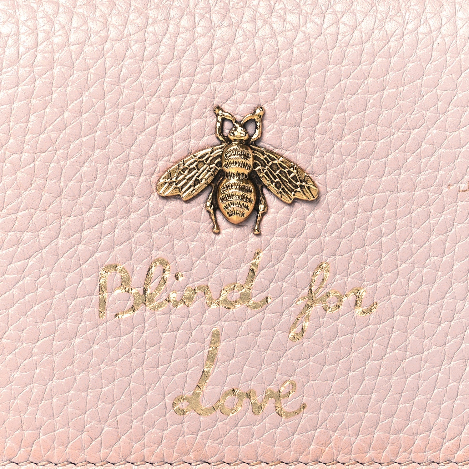 Gucci Cellarius Calfskin Blind for Love Animalier Card Case Perfect Pink 8 of 8