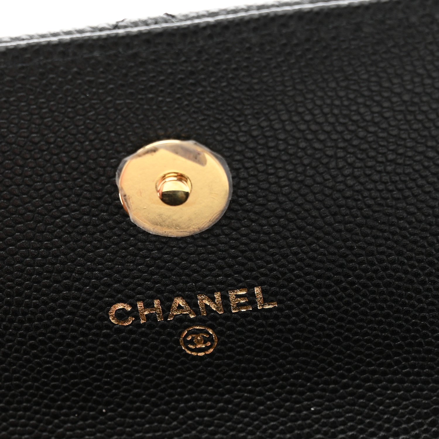 Chanel Caviar Quilted Enamel Coco Casino Flap Phone Holder With Chain Black 6 of 12