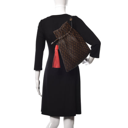 Louis Vuitton Monogram Canvas Pleated Explorer Bag MM 2 of 8