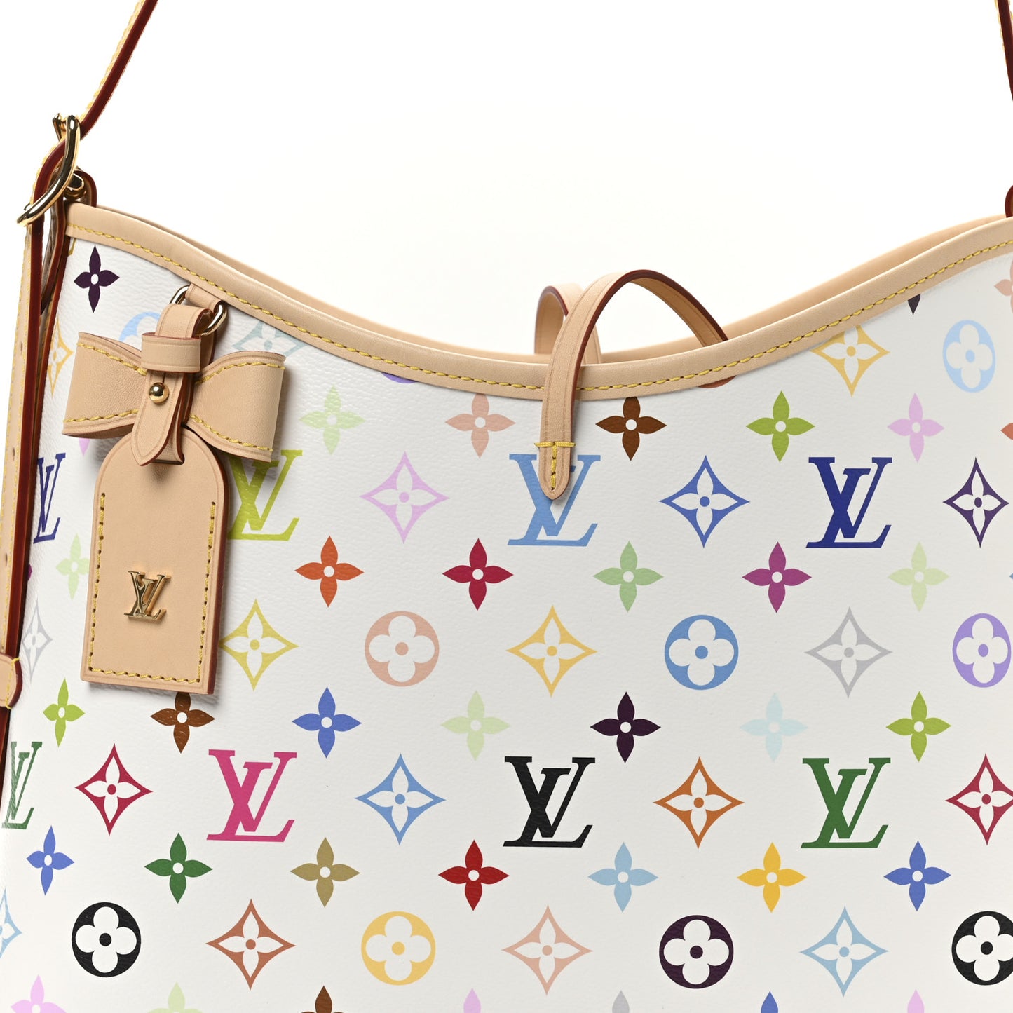 LV x TM Monogram Multicolor CarryAll PM White