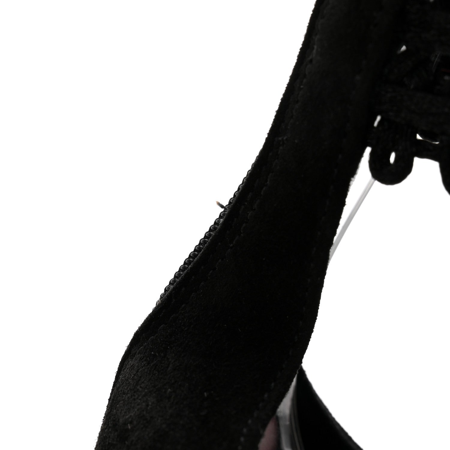 Christian Louboutin Suede Palma Macrame 100 Sandals 36 Black 11 of 11