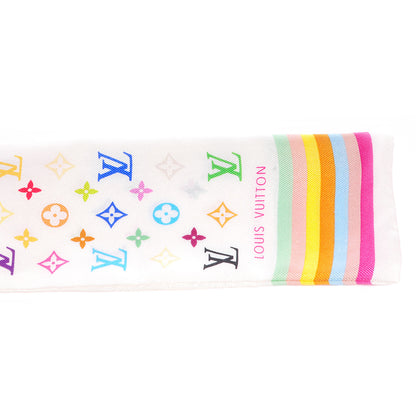 Louis Vuitton Silk Monogram Multicolor Bandeau White 3 of 5