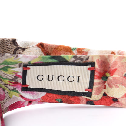 Gucci Silk Monogram Blooms Print Headband Antique Rose 5 of 5