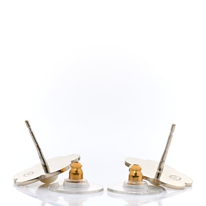 Chanel Pearl CC Camellia Earrings Gold 3 of 4