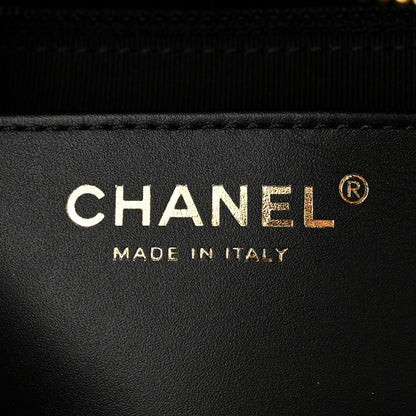 Chanel Caviar Quilted CC Small Top Handle Vanity Case Black 6 of 12