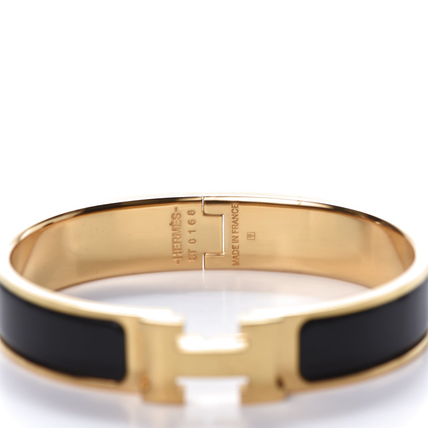 Hermes Enamel Narrow Clic Clac H Bracelet PM Black 5 of 7