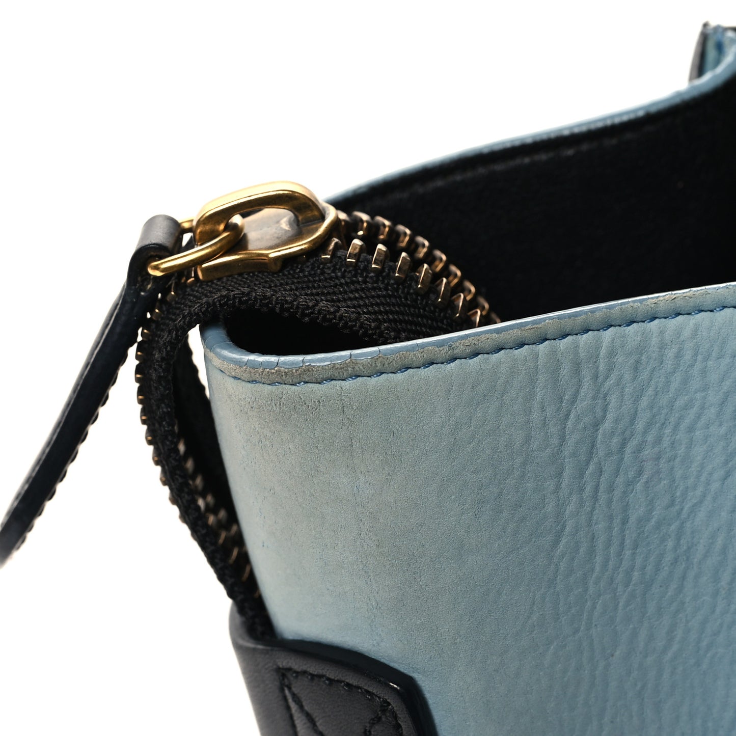 Drummed Calfskin Suede Tri-color Micro Luggage Multicolor