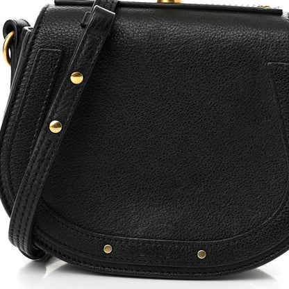 Chloe Calfskin Suede Small Nile Bracelet Bag Black 7 of 11
