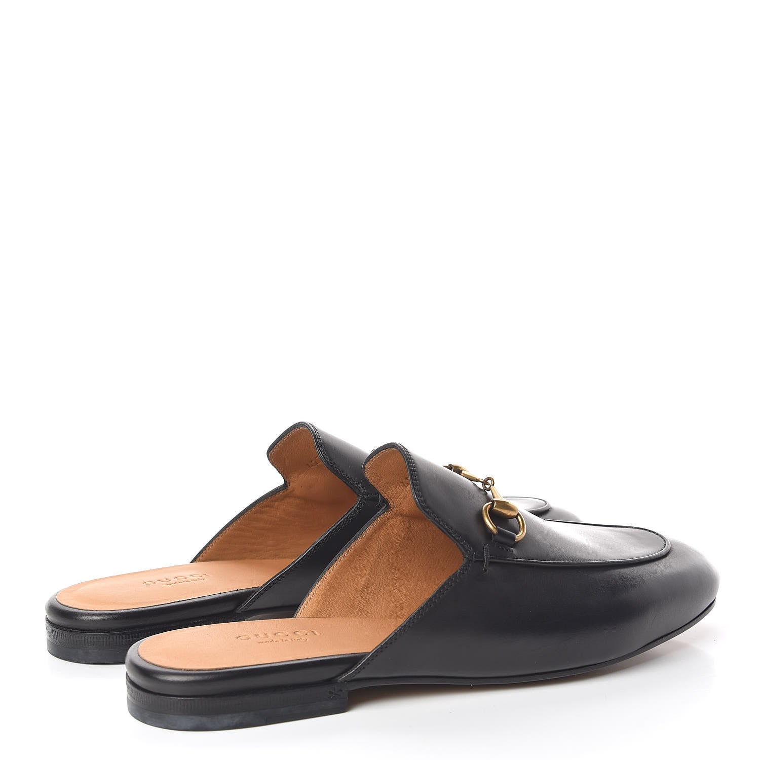 Gucci Calfskin Womens Princetown Slippers 37 Black 4 of 9