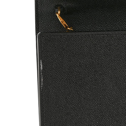 Saint Laurent Grain De Poudre Uptown Chain Wallet Black 13 of 14