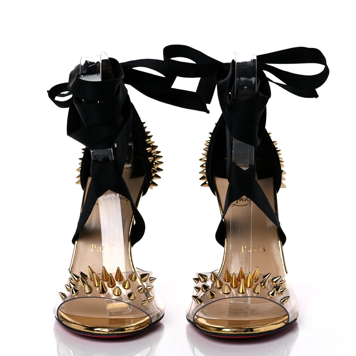 PVC Specchio Nappa Laser Barbarissima Sandals 38.5 Black