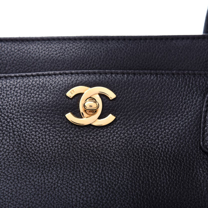 Chanel Calfskin Cerf Executive Shopper Tote Black 11 of 12