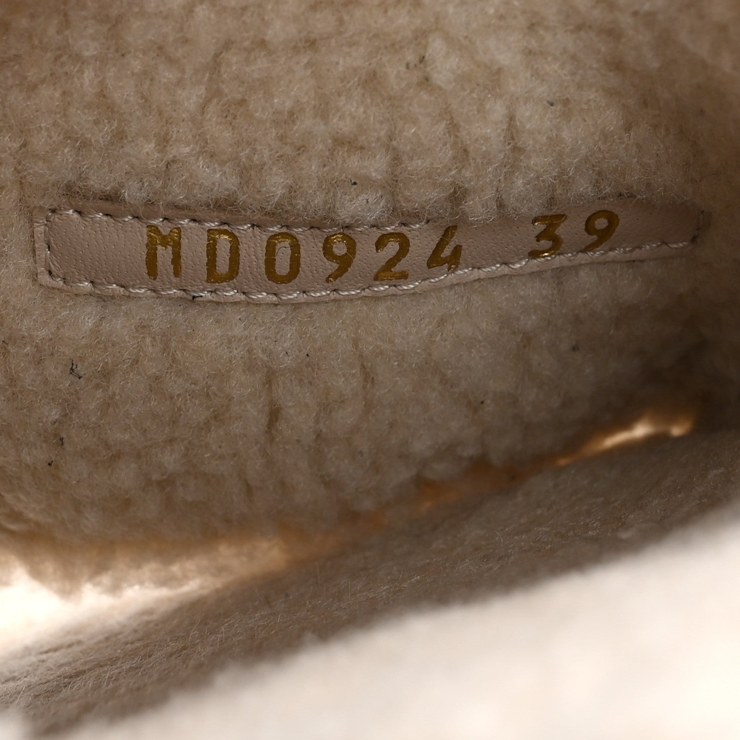 Christian Dior Suede Goatskin Shearling Embroidered Dway Slide Sandals 39 Cookie 9 of 11