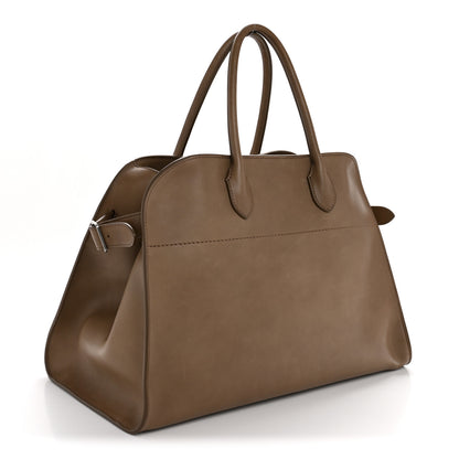 The Row Polished Saddle Calfskin Soft Margaux 15 Mouse Grey 3 of 11