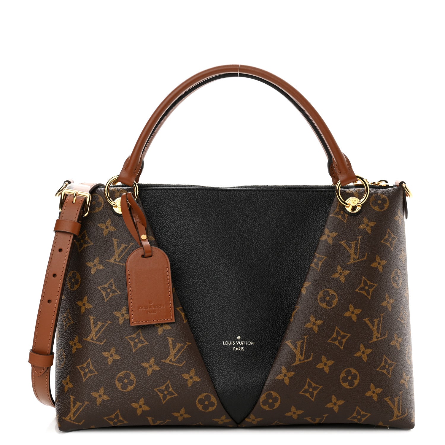 Louis Vuitton Monogram V Tote MM Black 1 of 11