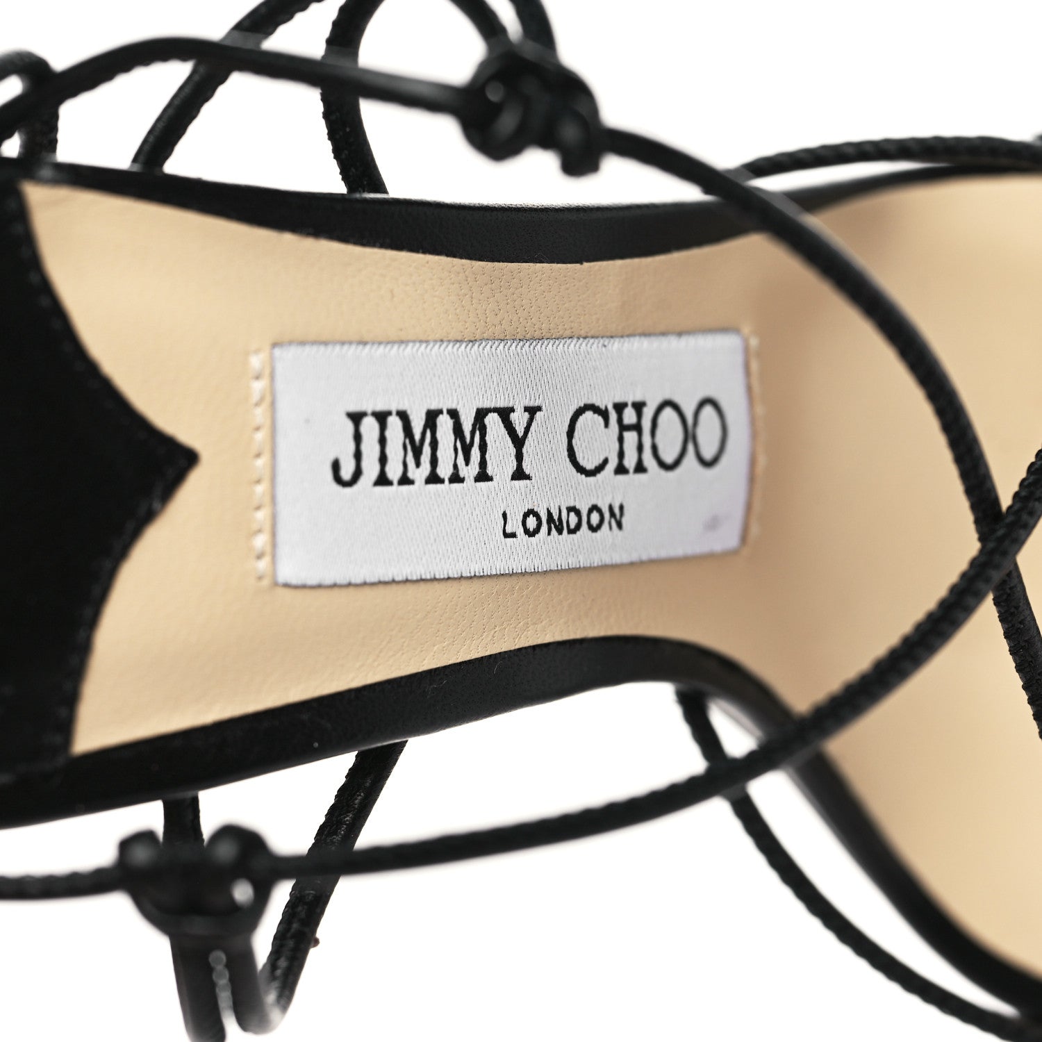 Jimmy Choo Nappa Tao 85 Sandal 35 Black 8 of 8
