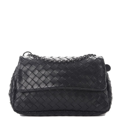 Bottega Veneta Nappa Intrecciato Mini Chain Messenger Black 1 of 11