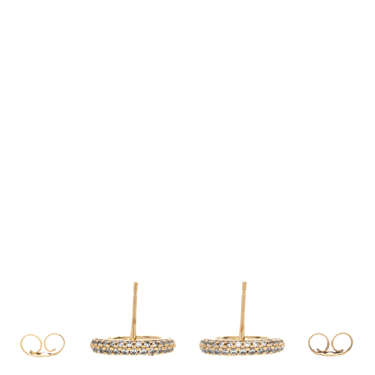 Metal Crystal Louise By Night Earrings Gold
