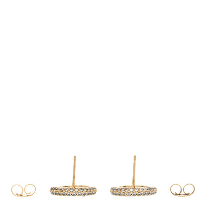 Louis Vuitton Metal Crystal Louise By Night Earrings Gold 3 of 6