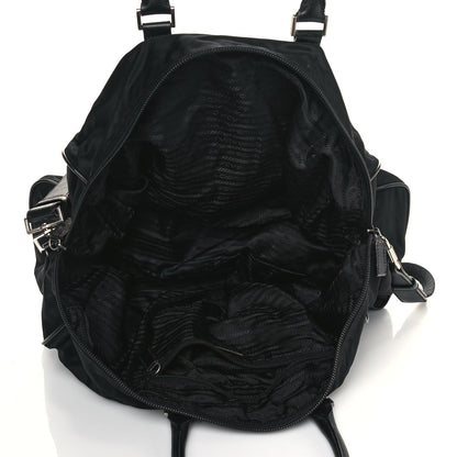 Prada Tessuto Nylon Saffiano Duffle Black 5 of 15