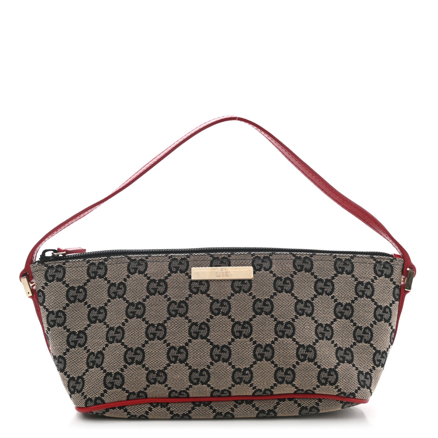 Monogram Boat Pochette Black Red
