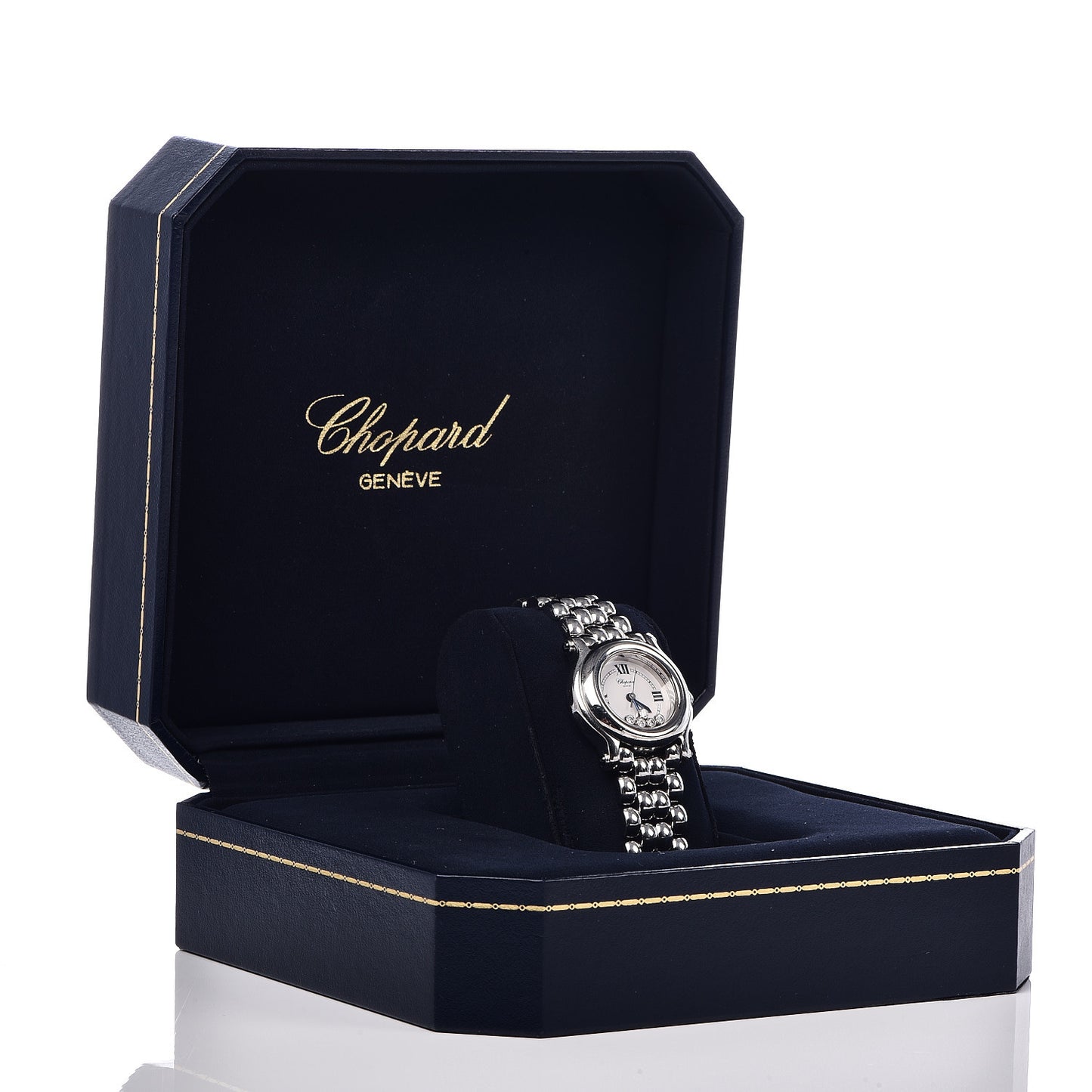 Stainless Steel 5 Diamond 26mm Happy Sport Quartz Watch
