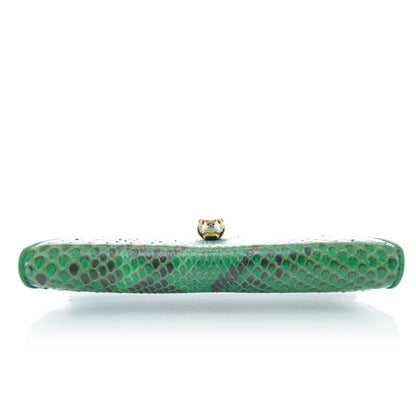Gucci Python Continental Tiger Head Wallet Green 11 of 12