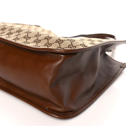 Gucci Monogram Horsebit 1955 Tote Bag Beige Brown Sugar 9 of 9