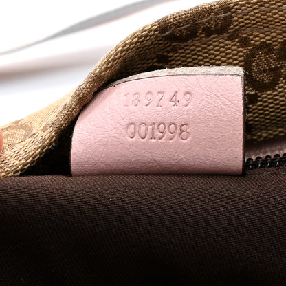 Gucci Monogram Web Small Flat Messenger Crossbody Pink Blue 7 of 10