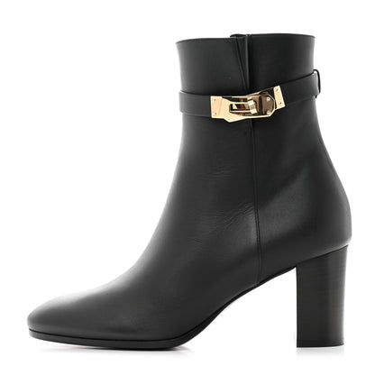 Hermes Calfskin Saint Germain Ankle Boots 38 Black 1 of 9