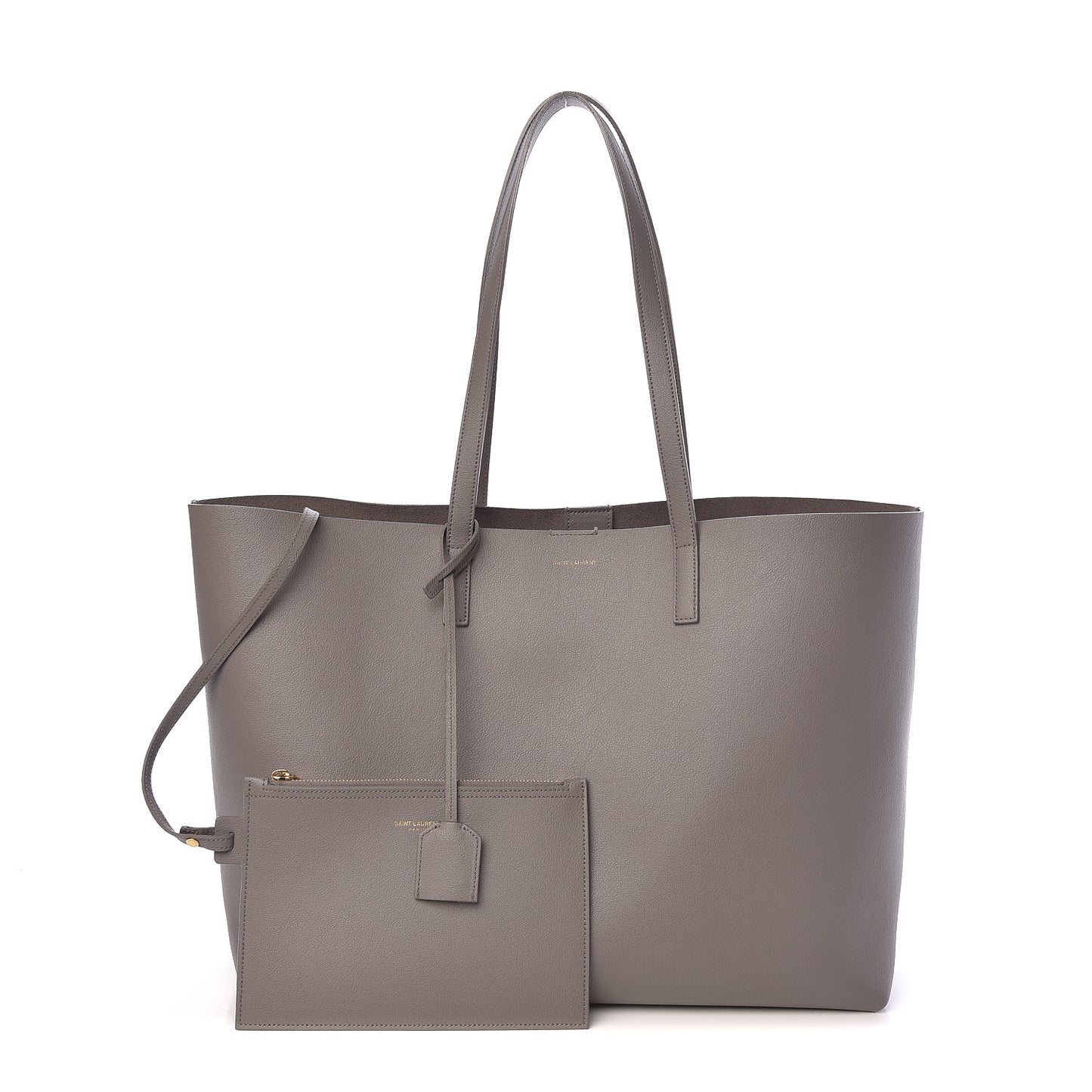 Calfskin Large Shopping Tote Fog
