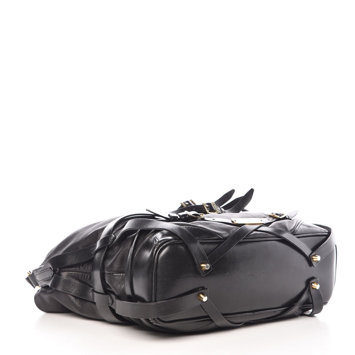 Soft Lambskin Bridle Calfskin Medium Gosford Hobo Black