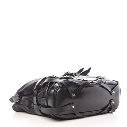 Burberry Soft Lambskin Bridle Calfskin Medium Gosford Hobo Black 4 of 16
