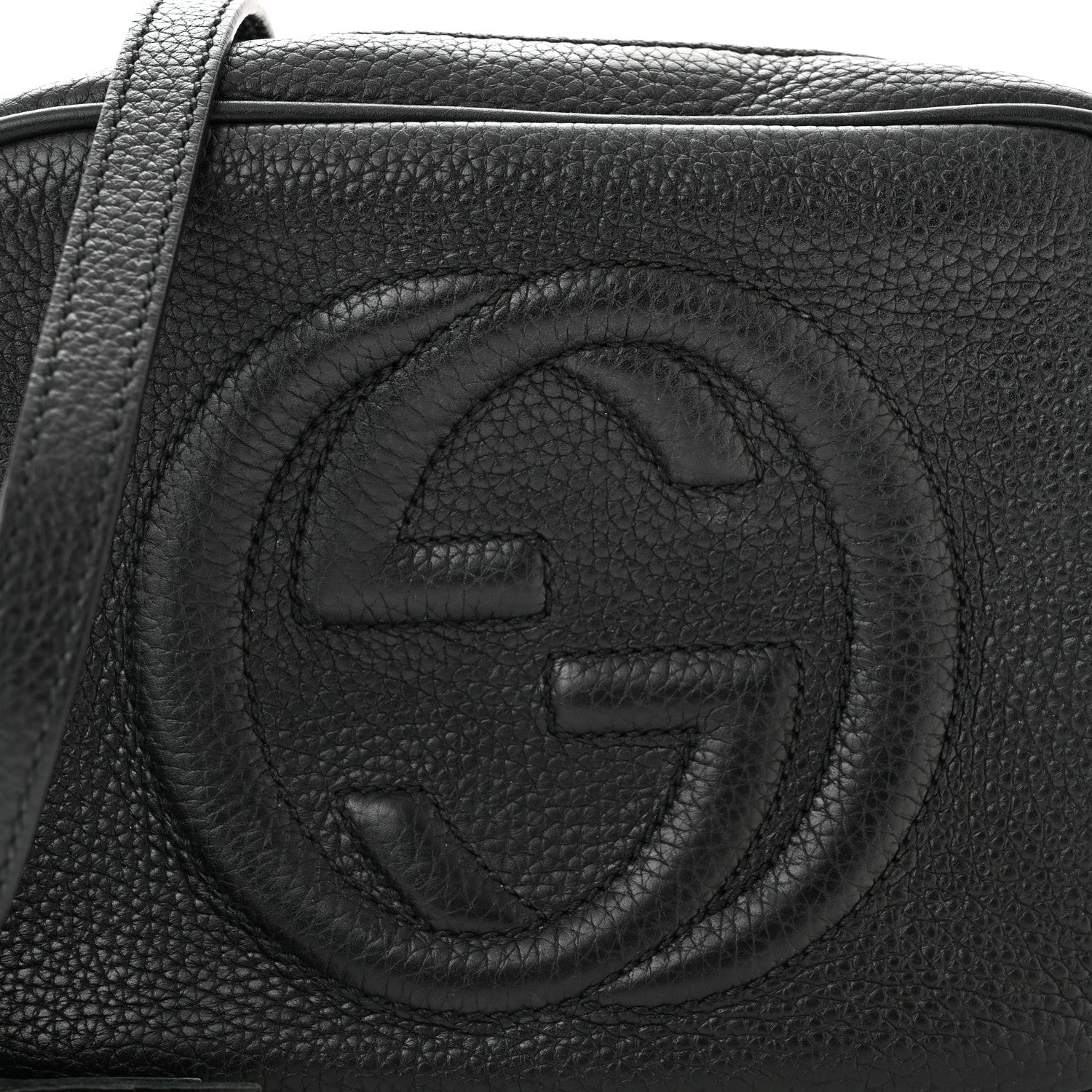 Gucci Pebbled Calfskin Small Soho Disco Bag Black 8 of 10