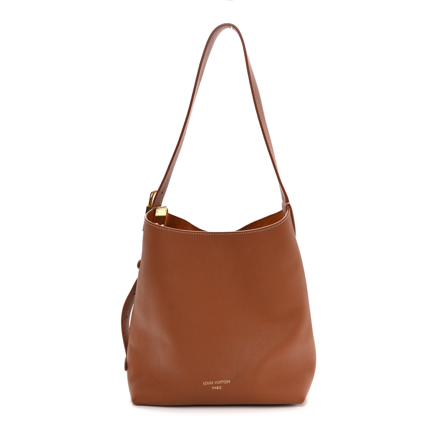 Louis Vuitton Grained Calfskin Low Key Hobo PM Cognac 1 of 10