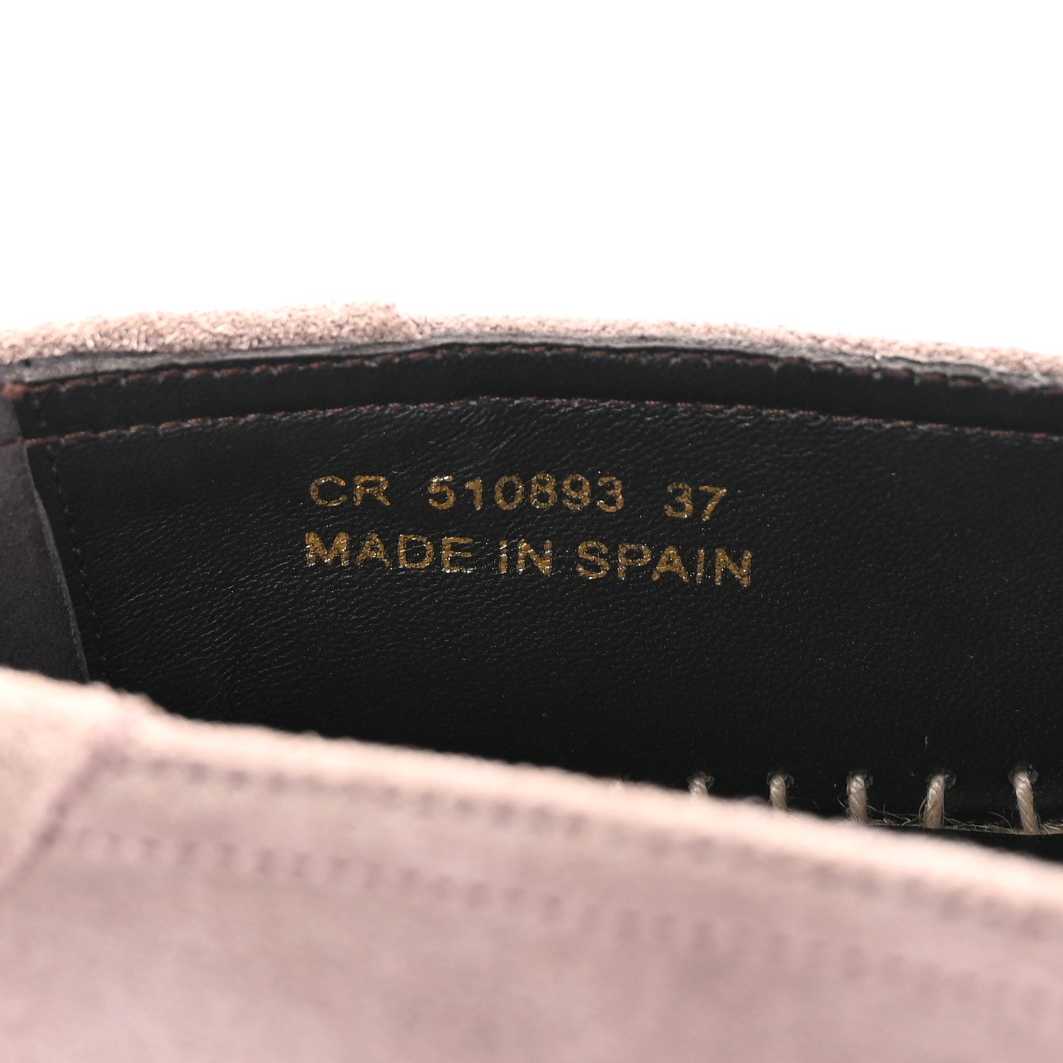 Saint Laurent Suede Espadrilles 37 Rose Antique 7 of 7