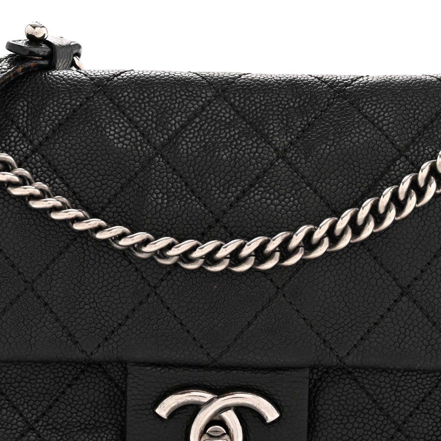 Chanel Caviar Quilted Medium Simply CC Flap Black 8 of 15