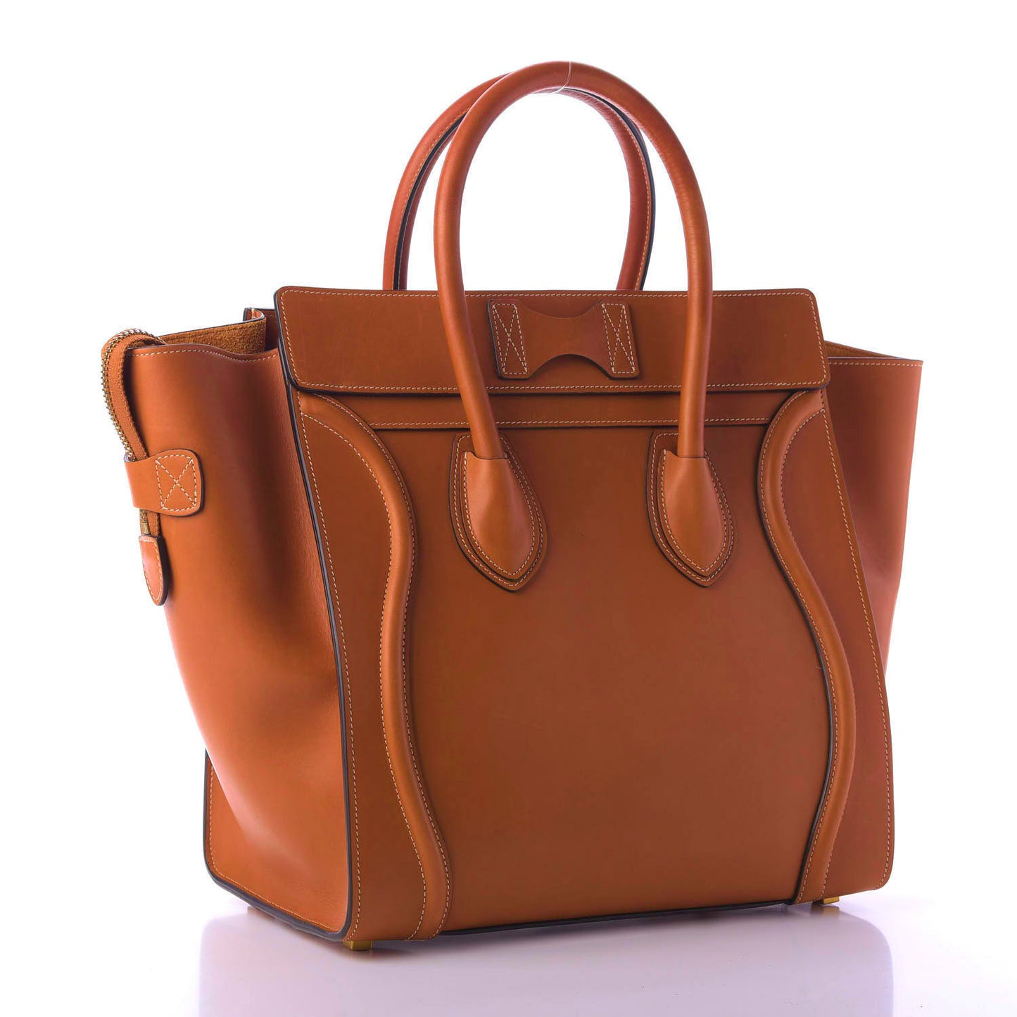 Natural Calfskin Mini Luggage Tan