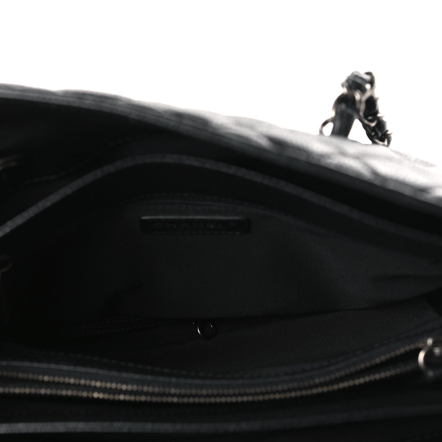 Caviar Quilted City Shopping Tote Black