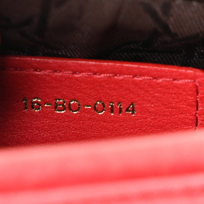 Christian Dior Lambskin Cannage Large Lady Dior Red 7 of 10