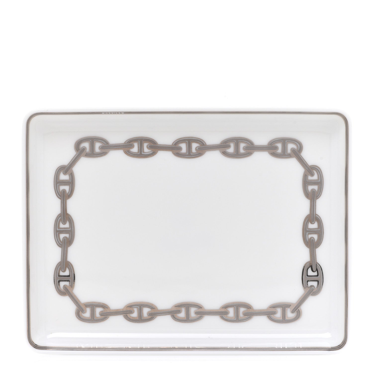 Hermes Porcelain Chaine d' Ancre Sushi Plate 1 of 8