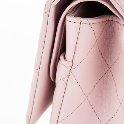 Chanel Lambskin Quilted Medium Double Flap Light Pink 9 of 12