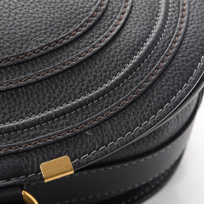 Chloe Calfskin Medium Marcie Round Crossbody Bag Black 9 of 9