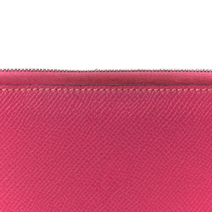 Hermes Epsom Silk'in Wallet Rose Tyrien 17 of 17