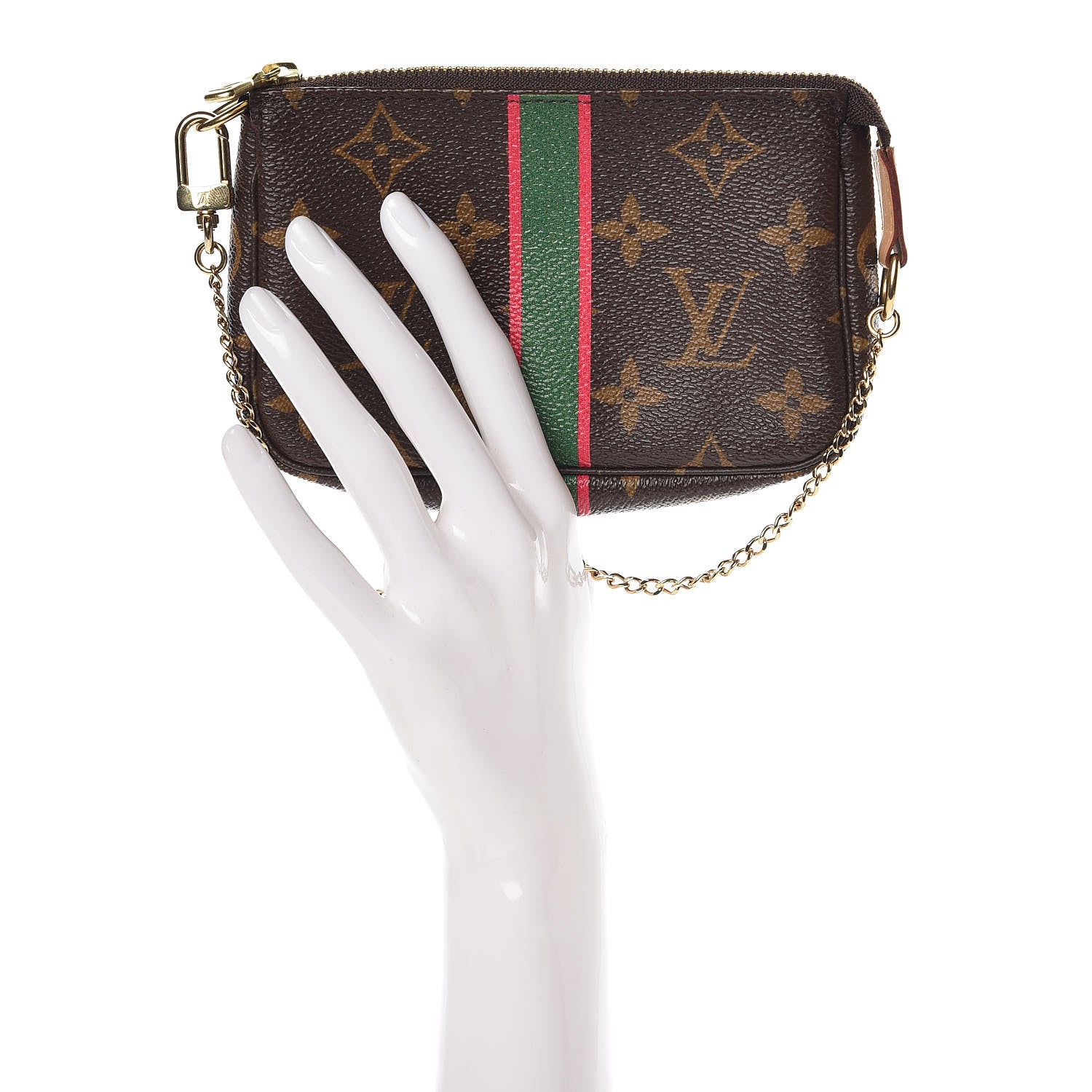 Louis Vuitton Monogram My LV Heritage Mini Pochette Accessories Vert Fuchsia 2 of 8